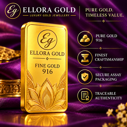 22K Gold Coin 916 Pure Gold | ELLORA GOLD